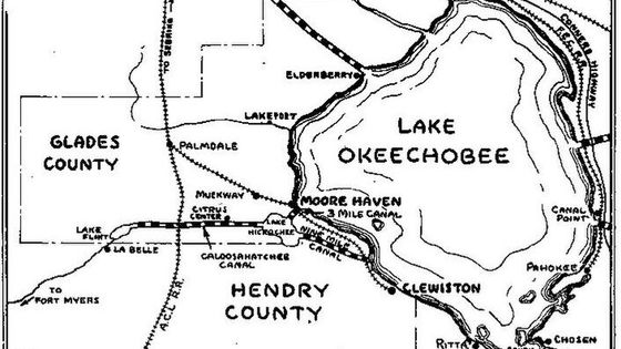 Lake Okeechobee — photograph of the real place in Florida